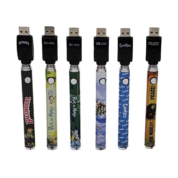 BW WITH CHARACTERS 510 THREAD TWIST BATTERY 1100 MAH - Distributor ...